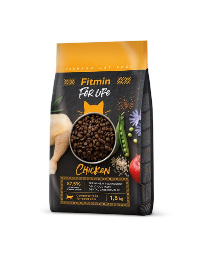 FITMIN Cat For Life Adult Chicken 1,8 kg für ausgewachsene Katzen mit Huhn