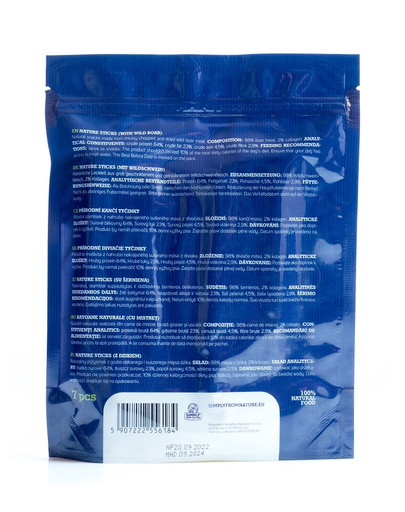 SIMPLY FROM NATURE Nature Sticks with wild boar natürliche Zigarren mit Wildschweinfleisch 7 Stück