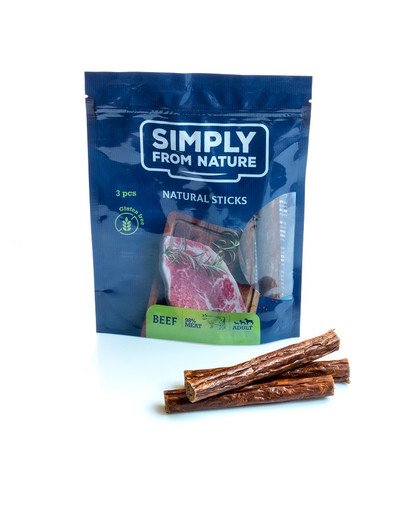 SIMPLY FROM NATURE Nature Sticks with beef natürliche Zigarren mit Rind 3 Stück
