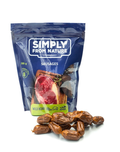 SIMPLY FROM NATURE Sausages with wild boar Würste mit Wildschwein 300 g