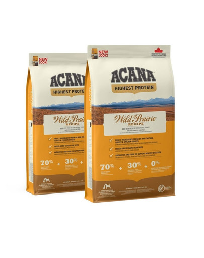 ACANA Wild Prairie Dog 22,8 kg (2 x 11,4 kg)