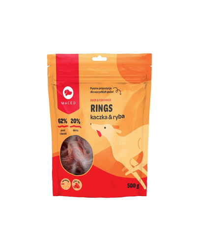 MACED Ente und Fisch Kalmar Ringe 500 g