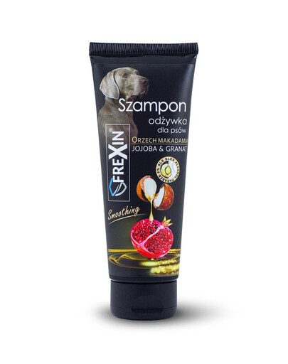 FREXIN Shampoo + Pflegespülung 2 in 1 für Hunde - Jojoba & Granatapfel 220 g
