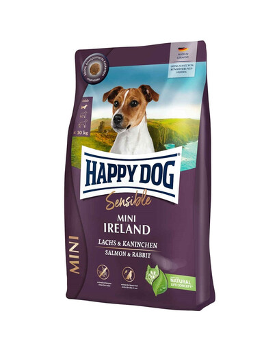HAPPY DOG Sensible Mini Ireland 10kg mit Lachs und Kaninchen