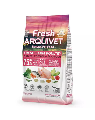 ARQUIVET Fresh Halbfeuchtes Hundefutter Huhn und Meeresfisch 2,5 kg