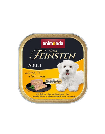 ANIMONDA Vom Feinsten Pate Schlemmerkern mit Rind, Ei + Schinken 150g