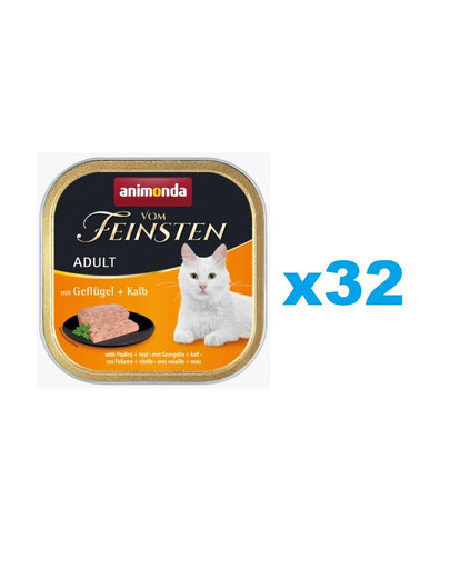 ANIMONDA Vom Feinsten Adult mit Geflügel und Kalbfleisch 32x 100 g