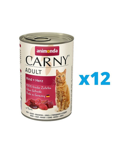 ANIMONDA Carny Adult Set Rind + Herz 12 x 400 g