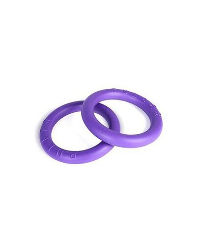 PULLER Mini Dog Fitness Spielring für mittelgroße Hunde, Doppelpack, 23 cm