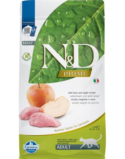 FARMINA N&D Boar & Apple Adult Cat 1.5 kg