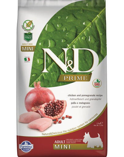 FARMINA N&D Prime Chicken & Pomegranate Adult Mini 2,5 kg