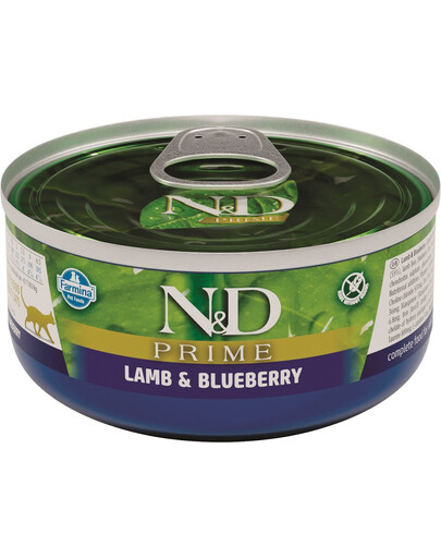 FARMINA N&D Cat Prime Lamm & Blaubeere 70 g Katzenfutter