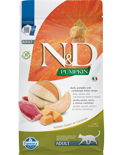 FARMINA N&D Pumpkin Duck & Cantaloupe Melon Adult Cat 1.5 kg