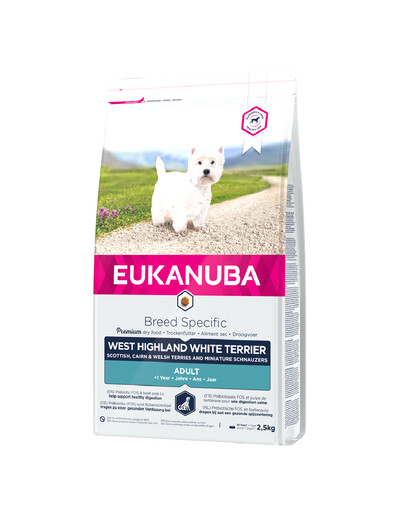 EUKANUBA Adult Breed Specific West Highland Terrier Chicken 2.5 kg