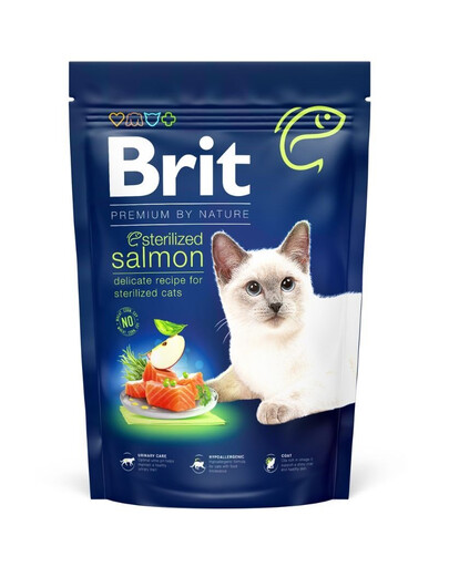 BRIT Cat Premium by Nature Sterilised salmon 300 g