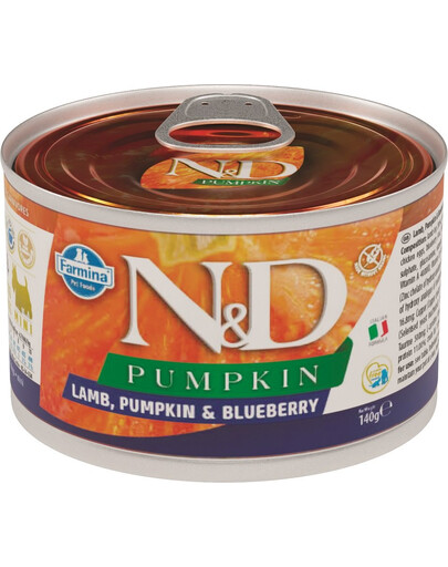 FARMINA N&D PUMPKIN Lamb, Pumpkin & Blueberry Adult Mini 140 g