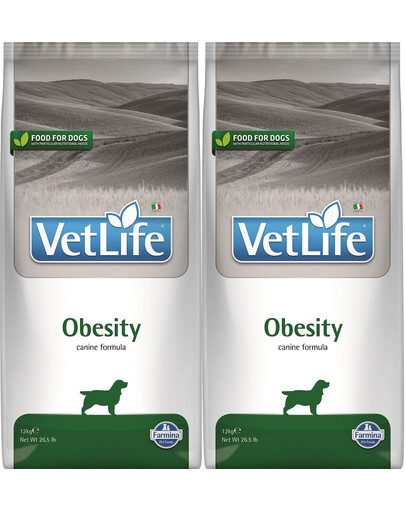 FARMINA Vet Life Obesity Dog 12 kg x 2