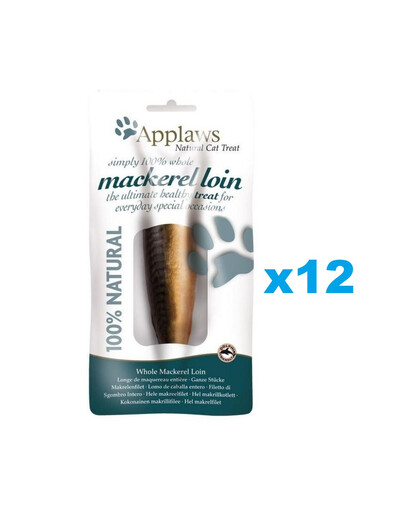 APPLAWS Makrelenlende in Fischsoße 12x 30g Katzenspezialität