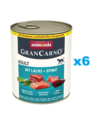 ANIMONDA GranCarno Adult Lachs und Spinat 6x800g