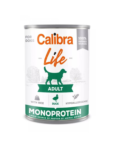 CALIBRA Dog Life Adult Duck with Rice 400 g mit Ente und Reis