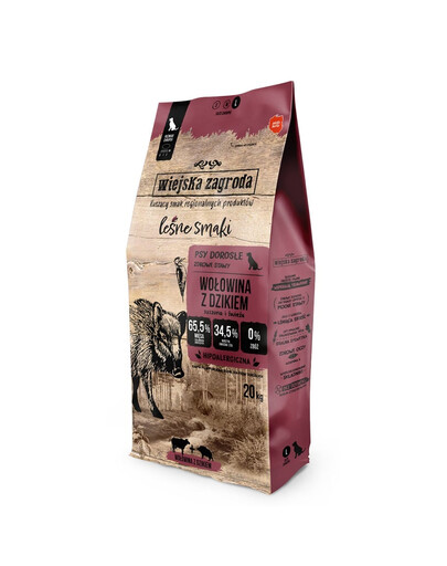 WIEJSKA ZAGRODA Forest Flavours Rindfleisch mit Wildschweinchips L 20kg