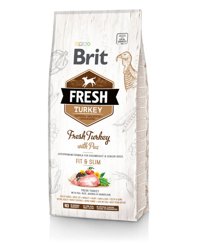 BRIT Fresh turkey with pea light fit & slim 2,5 kg