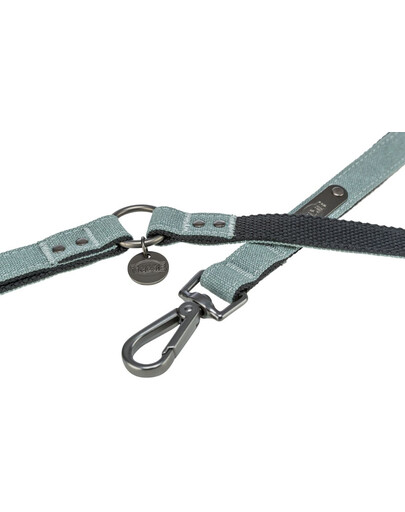 TRIXIE CityStyle Hundeleine aus Baumwolle S-M: 2,00 m/13 mm hellgrau