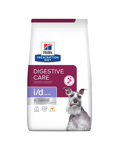 HILL'S Prescription Diet Canine i/d Low Fat Digestive Care Chicken für Hunde mit empfindlichem Verdauungssystem 4 kg