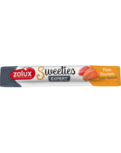 ZOLUX SWEETIES Creme-Katzenleckerli mit Thunfisch und Lachs 14 g