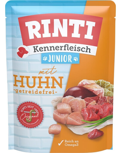 RINTI Kennerfleisch Junior Chicken Kurczak saszetka 400 g