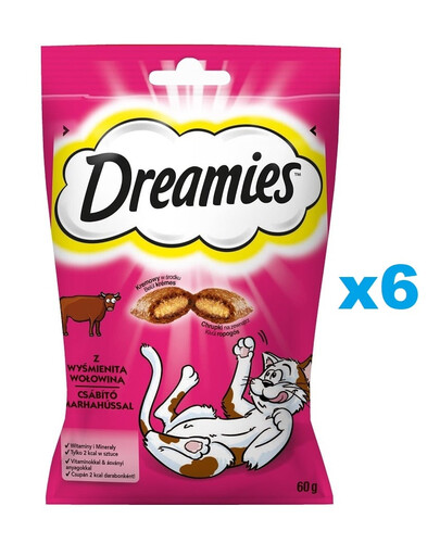 DREAMIES 6x60g: Klassiker mit leckerem Rind