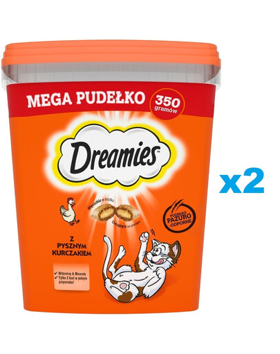 DREAMIES 2x350 g Katzensnacks mit Huhn