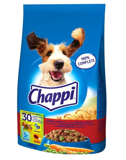 CHAPPI Trockenfutter mit Rind, Geflügel und Gemüse 0,5 kg