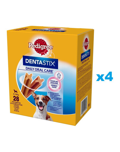 PEDIGREE DentaStix (kleine Rassen) Zahnsnack für Hunde 116 Stk. - 4 x 4x 110g