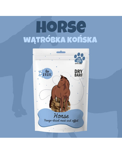 PAKA ZWIERZAKA PEPE Freeze-dried gefriergetrocknete Pferdeleber 60g