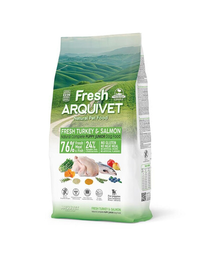 ARQUIVET Fresh Puppy Junior Halbfeuchtes Welpenfutter Pute und Lachs 10 kg