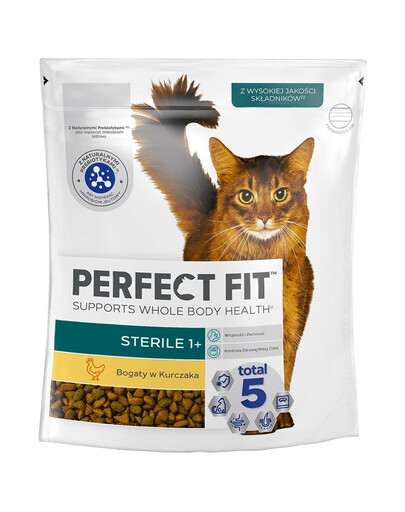 PERFECT FIT (Sterile 1+) 750g Reich an Huhn – Trockenfutter für Katzen nach der Sterilisation
