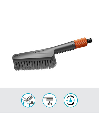GARDENA Cleansystem Soft-Handbürste S mit Seifenkartuschen
