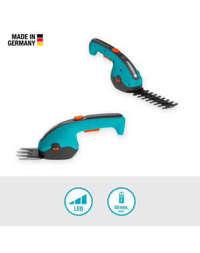 GARDENA Akku-Rasenkantenschneider und Strauchschere ClassicCut Li