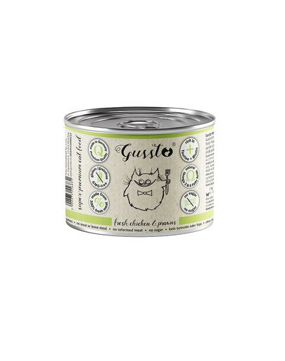 GUSSTO Cat Fresh Chicken Prawns mokra karma dla kotów kurczak z krewetkami 200 g