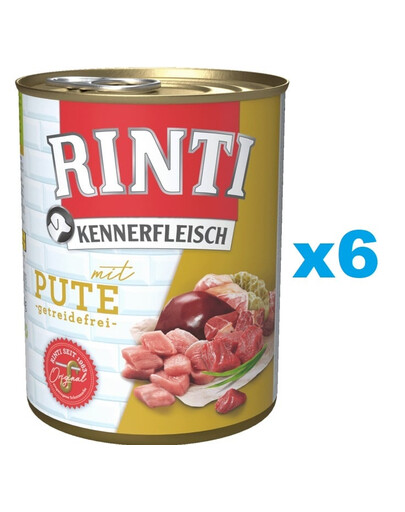 RINTI Kennerfleisch Pute 6x800g