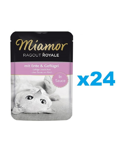 MIAMOR Ragout Royale Ente mit Huhn in Soße 24x100 g