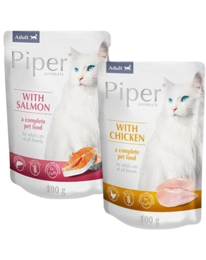PIPER Adult Mix Geschmacks Huhn und Lachs  24x100 g