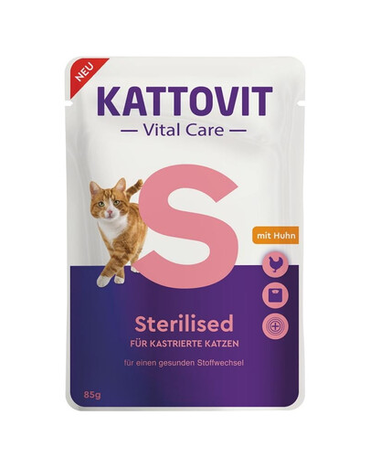 KATTOVIT Vital Care Sterilised Huhn 85 g
