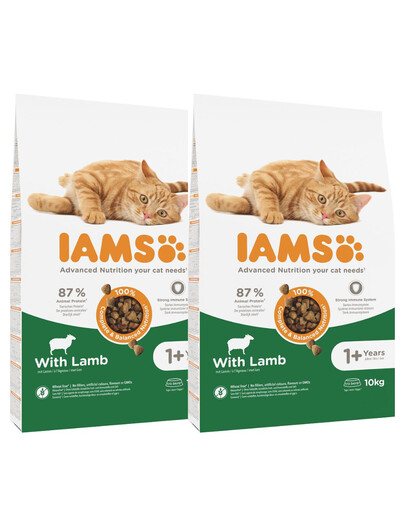 IAMS for Vitality für adulte Katzen mit Lammfleisch 20 kg (2 x10 kg)