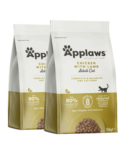 APPLAWS Huhn & extra Lamm 15 kg (2 x 7,5 kg)