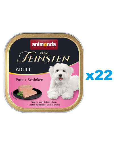 ANIMONDA Vom Feinsten Adult Turkey&Ham 22x150 g