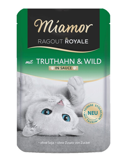 MIAMOR RAGOUT ROYALE Puten- und Wildfleisch in Sauce 100 g