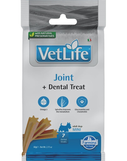 Vet Life Treat Joint Mini 60 g (7 szt) przysmak dentystyczny dla psów ras małych