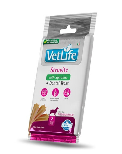 FARMINA Vet Life Dental Treat Struvite Medium/Maxi 100 g dental snack für mittelgroße und große Hunde
